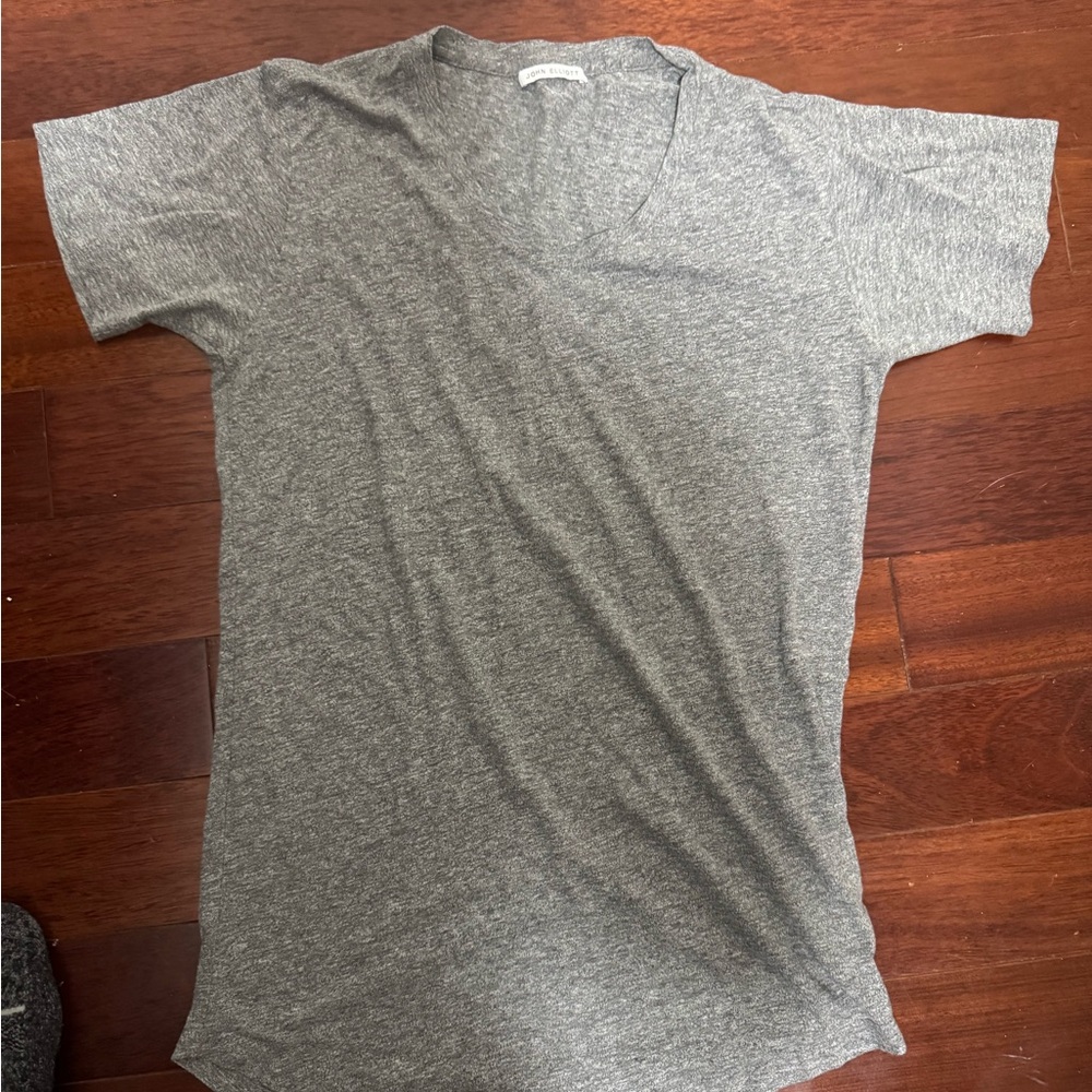 John Elliott Heather Gray Short Sleeve Tee